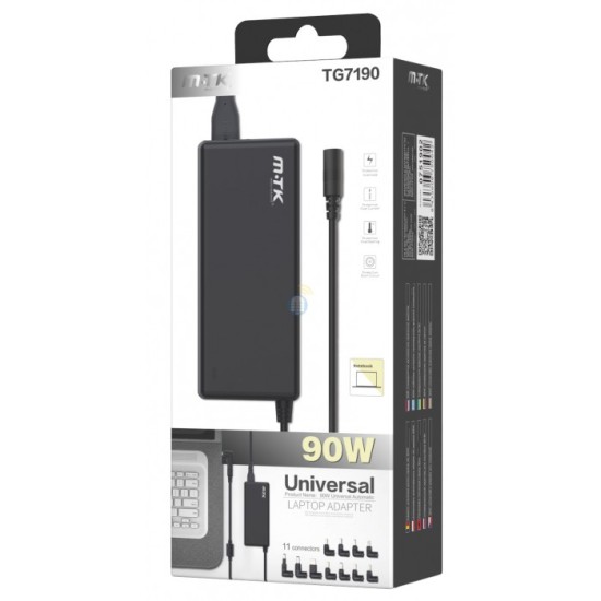 CARGADOR PARA LAPTOP UNIVERSAL TG7190 90W COM 11 CONNECTOR CARGADOR PARA LAPTOP UNIVERSAL TG7190 90W COM 11 CONNECTOR